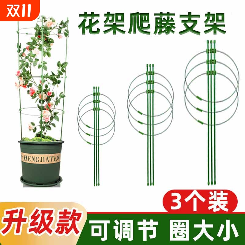 花架爬藤支架花盆园艺支柱月季铁线莲球兰绿萝植物防倒攀爬支撑杆