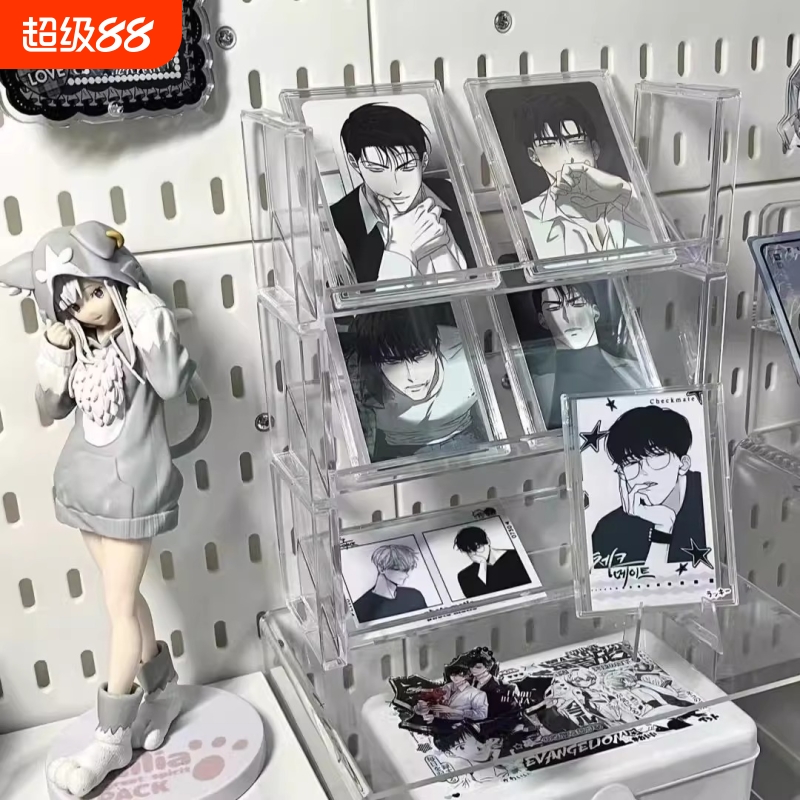 架透明摆台卡牌卡片徽章置物架