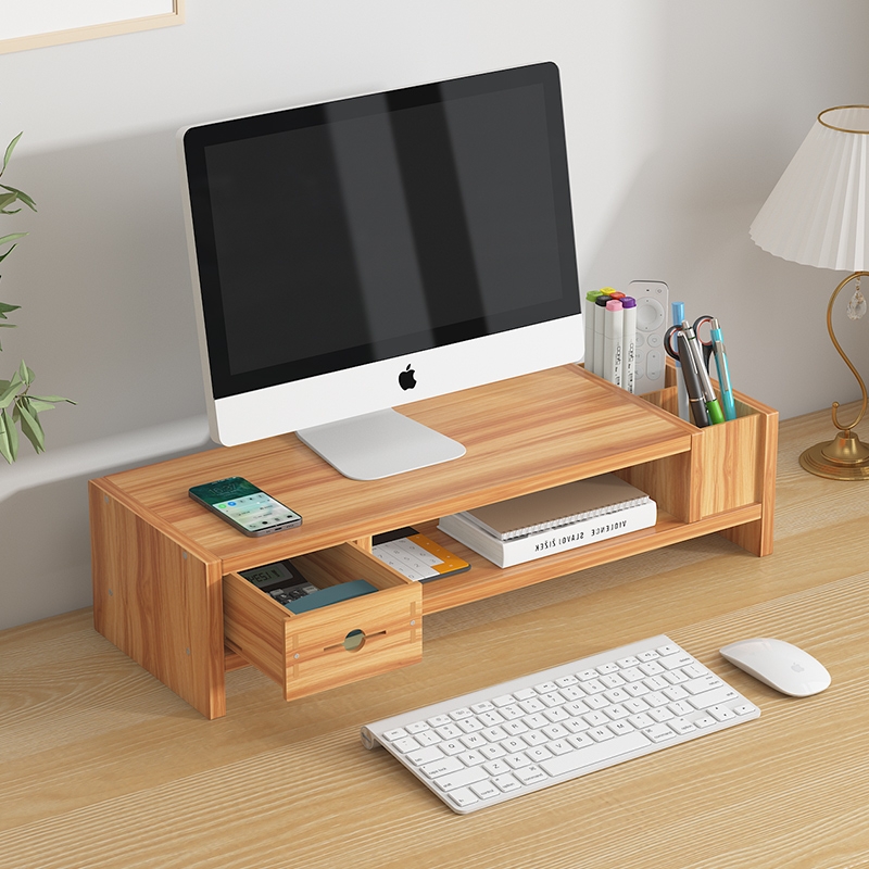 办公室显示器增高架桌面收纳盒