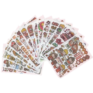 木子里全套贴纸112张不重复手帐手账和纸贴画学生写日记拼贴素材纸日常装饰小贴纸模切贴贴纸粘贴元旦