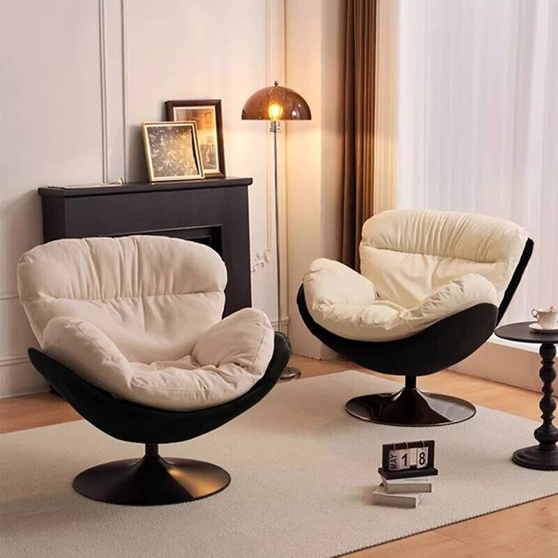 懒人沙发休闲蛋壳椅沙发椅设计师旋转躺椅客厅阳台小沙发转椅轻奢