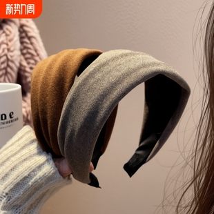 宽边复古秋冬针织发箍2025新款 头箍压发洗脸发卡发带头饰发饰加厚