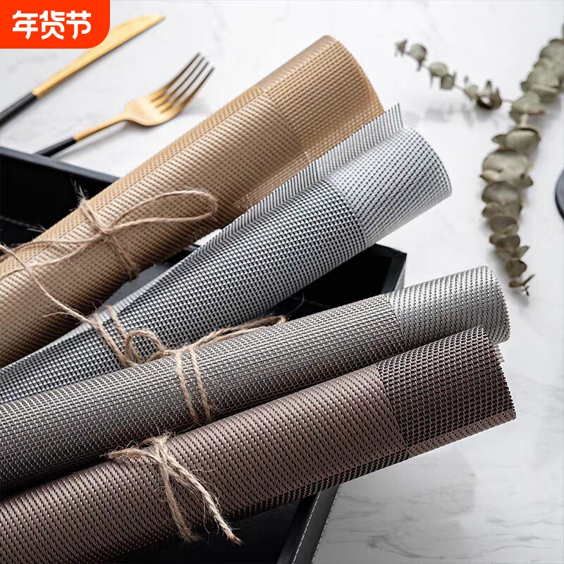 餐垫家用餐具高级感隔热垫餐桌垫北欧ins 轻奢可水洗代发