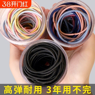 简约头绳女韩版细发圈扎头发不勒发无扎痕橡皮筋气质少女头饰发绳