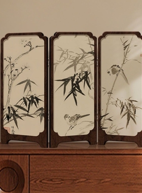 水晶面摆件屏风桌面摆台插座遮挡