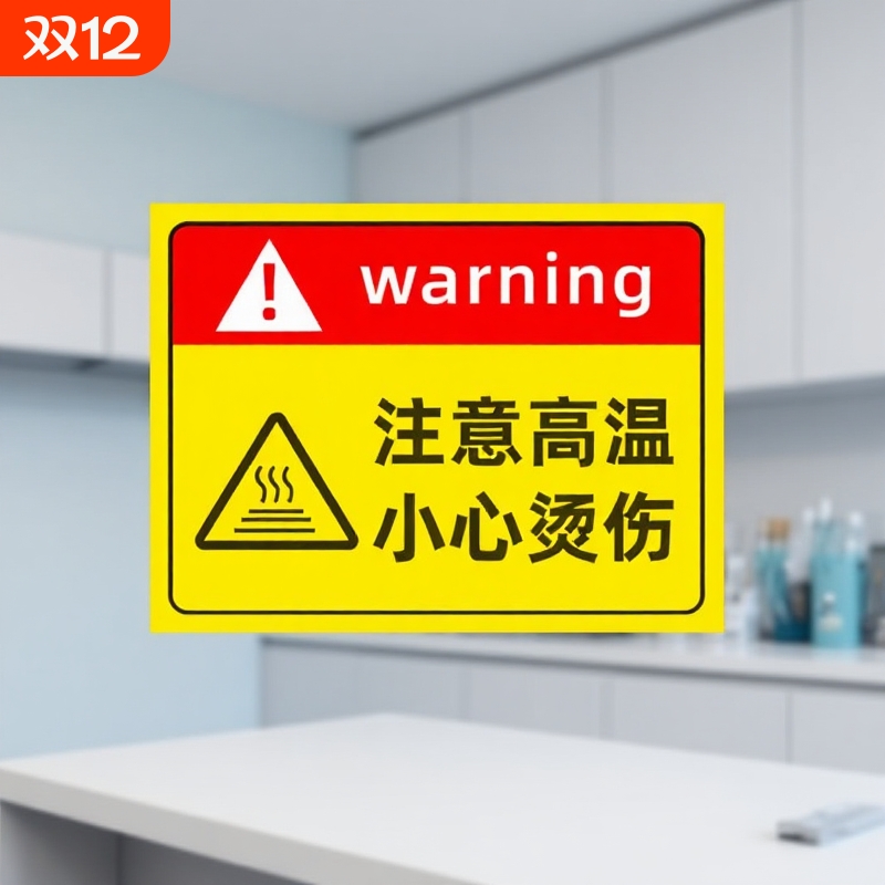 防烫伤提示贴纸|超5000次加购