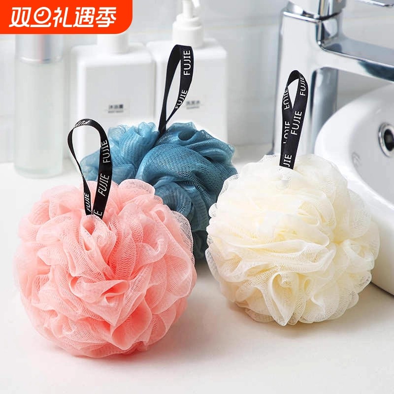 高档大号洗澡沐浴球不散浴花球可爱搓澡起泡洗浴女沐浴花洗澡巾y