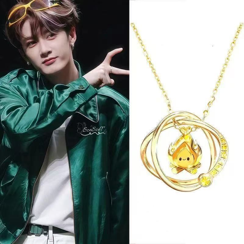 檀健次音乐徽章小炭火项链小众原创设计高级感高品质时尚锁骨链