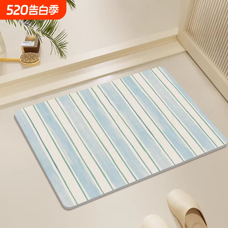 硅藻泥地垫浴室吸水防滑速干垫卫生间门口洗手间防潮垫硅藻土卫浴