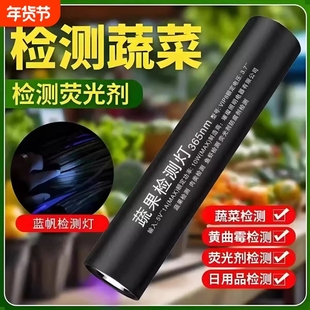 2025新款蔬果检测紫光灯瓜果蔬果残留检测USB充电365nm紫外线检测