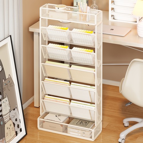 书本收纳箱桌边书架子