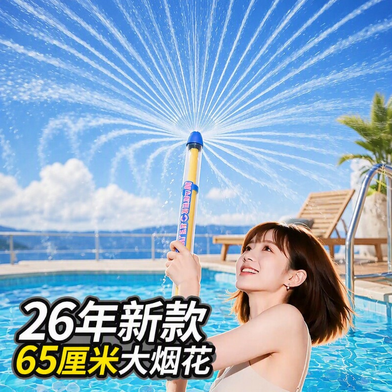 水枪儿童玩具喷抽拉式打水仗高压大容量滋呲水炮烟花新款戏水好玩