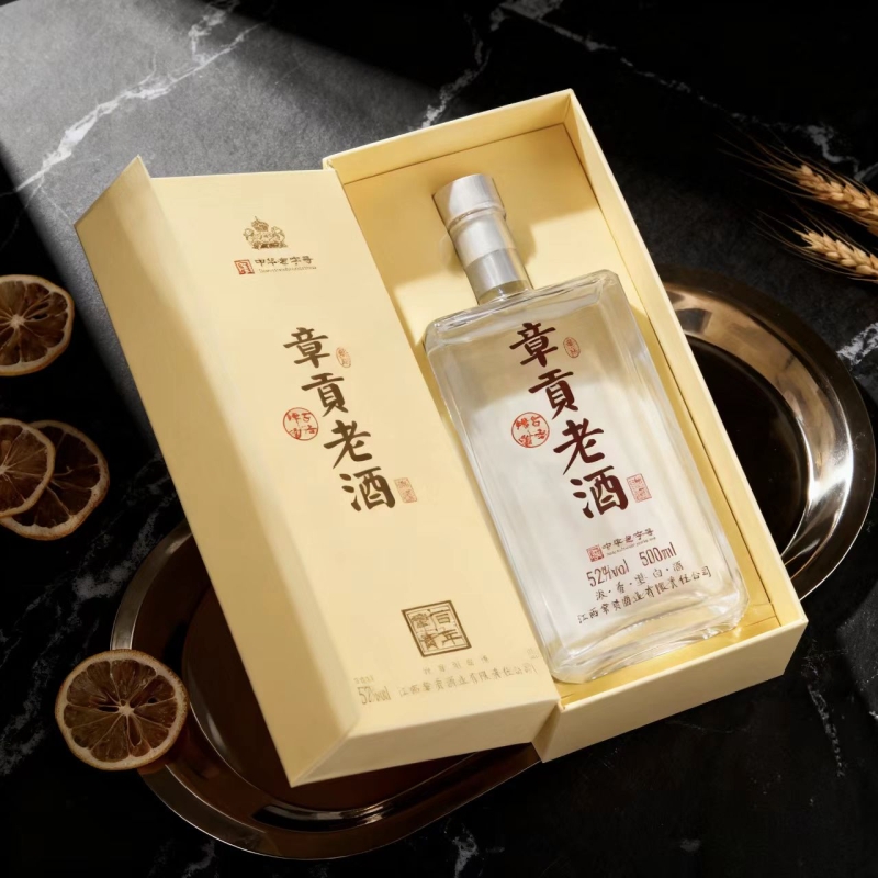 52度章贡老酒500ml单瓶章贡王江西白酒浓香型百年年份