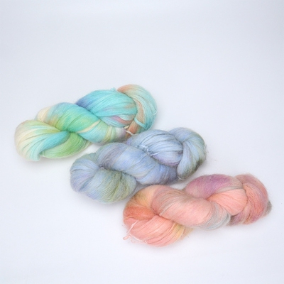 段染幼马海毛毛线团diy 软糯 手工编织围巾披肩围脖毛衣手编配线