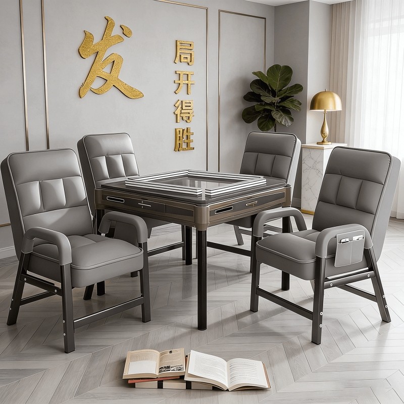 麻将机椅子棋牌室专用四把一套久坐舒服棋牌椅电脑椅麻将高级