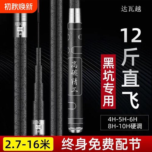 正品汀神黑棍鱼竿台钓竿厂家直销