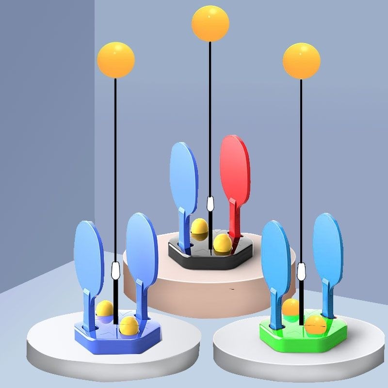 抖音防近视乒乓球训练器儿童室内乒乓球拍单双人训练儿童弹力玩具