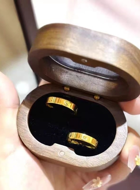 溪御金店同款素圈戒指车花光面仿黄金硬金戒子男女情侣对戒指环