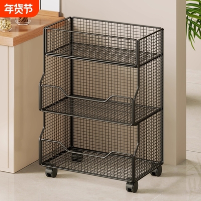 厨房蔬菜置物架放水果家用落地多功能收纳台面调料多层菜篮菜架子