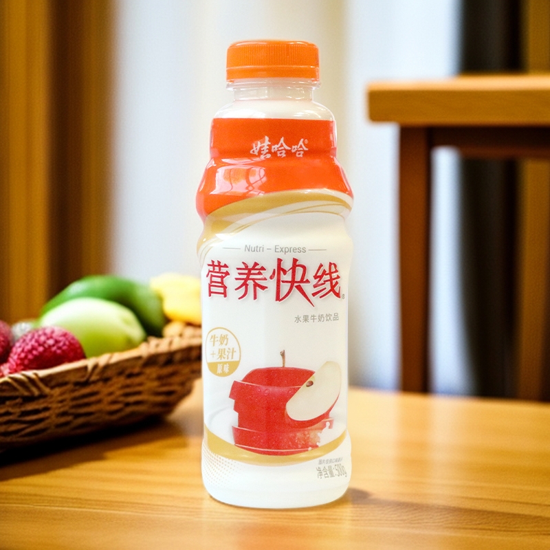娃哈哈营养快线500g/瓶|早餐饮品大瓶儿童原味含乳早餐奶风味饮料
