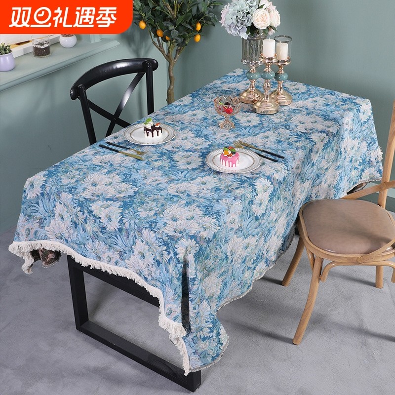 防油桌旗高档茶几装饰布北欧桌布床尾旗新中式餐桌布艺轻奢高级感