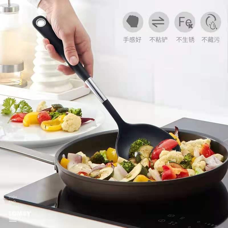 高锐厨房不粘锅炒菜铲子汤勺漏勺打蛋器压蒜器土豆压烹饪工具系列
