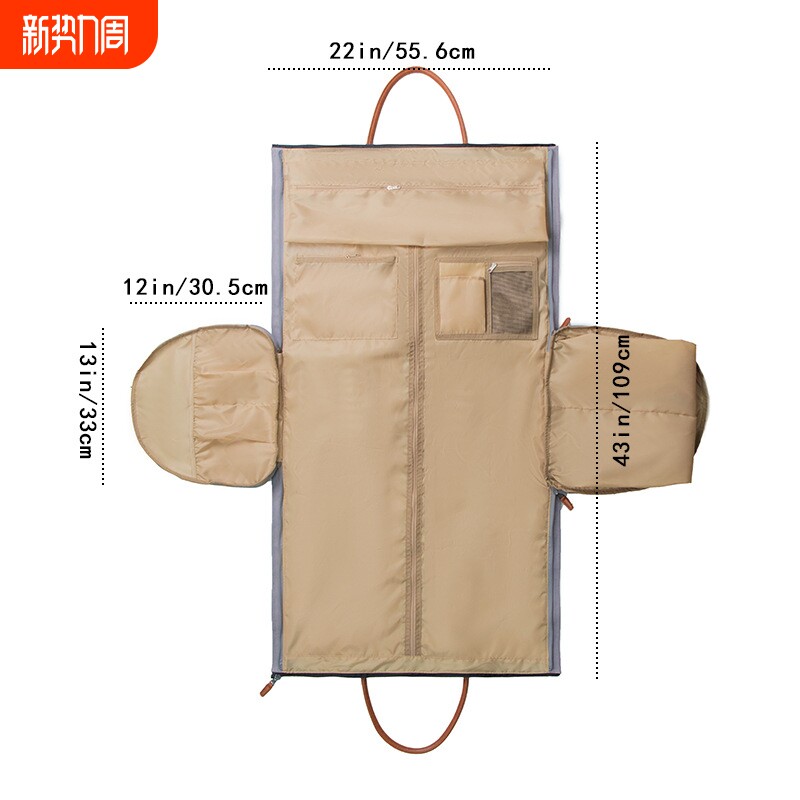 现货新款可转换旅行服装随身行李袋2合1悬挂式手提箱西装旅行包