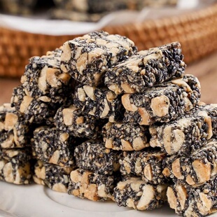 新品花生芝麻罐黑芝麻花生酥老式传统手工芝麻糖糕点心年货零食