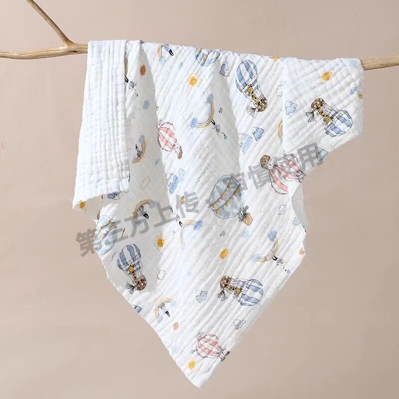 超细纤维浴巾沙滩巾吸水速干儿童大毛巾兔头印花卡通游泳洗澡浴巾