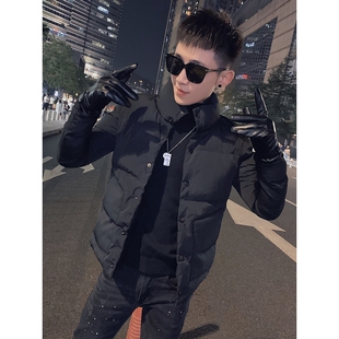 户外精神小伙羽绒服男士短款潮牌棉服2025新款爆款秋冬款棉衣痞帅