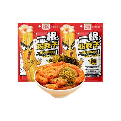 阿宽一根粉耗子川式甜辣味