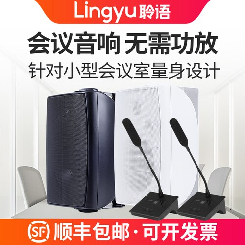 漫步者款会议室音响套装小型会议室专用音箱教室演讲室培训室壁挂