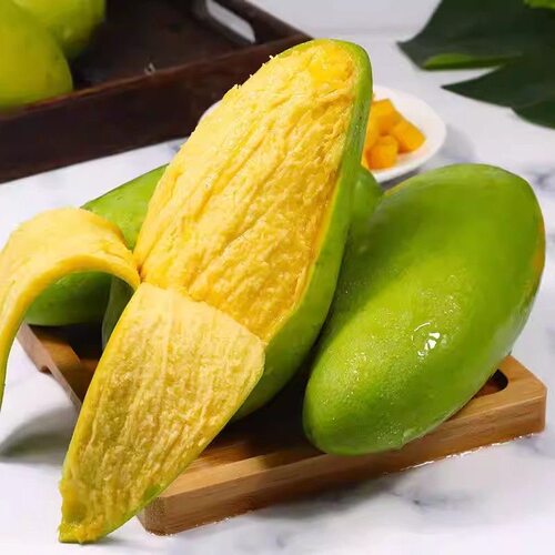 越南玉芒青皮芒果新鲜孕妇现摘甜水果超甜应季大果整箱芒果批发
