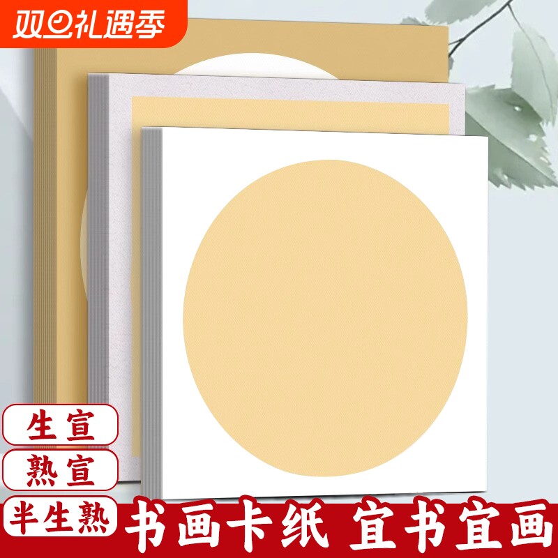 宣纸卡纸书画生宣半生熟作品纸
