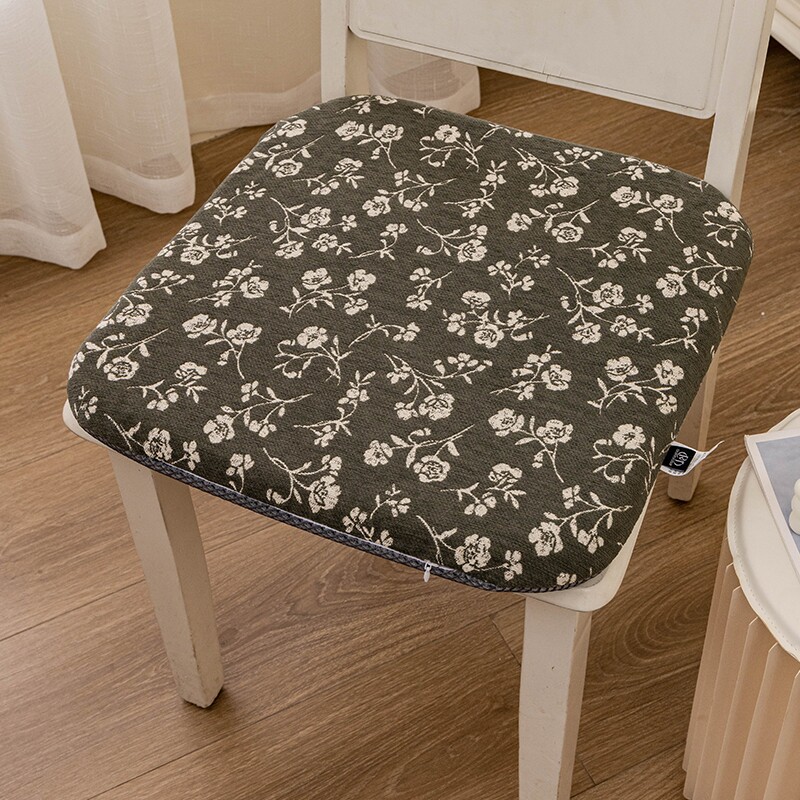 简约通用餐椅套记忆棉椅子套罩家用餐厅酒店桌凳套北欧碎花凳子套