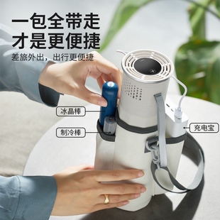 官方旗舰店海尔适用便携式 冷藏盒胰岛素小冰箱充电保温杯药品专用