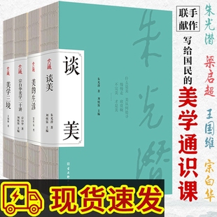 美学四书全4册 朱光潜谈美宗白华美学通识课二十讲王国维美学三境梁启超联手献作写给国民的美学通识课古典文学 正版现货