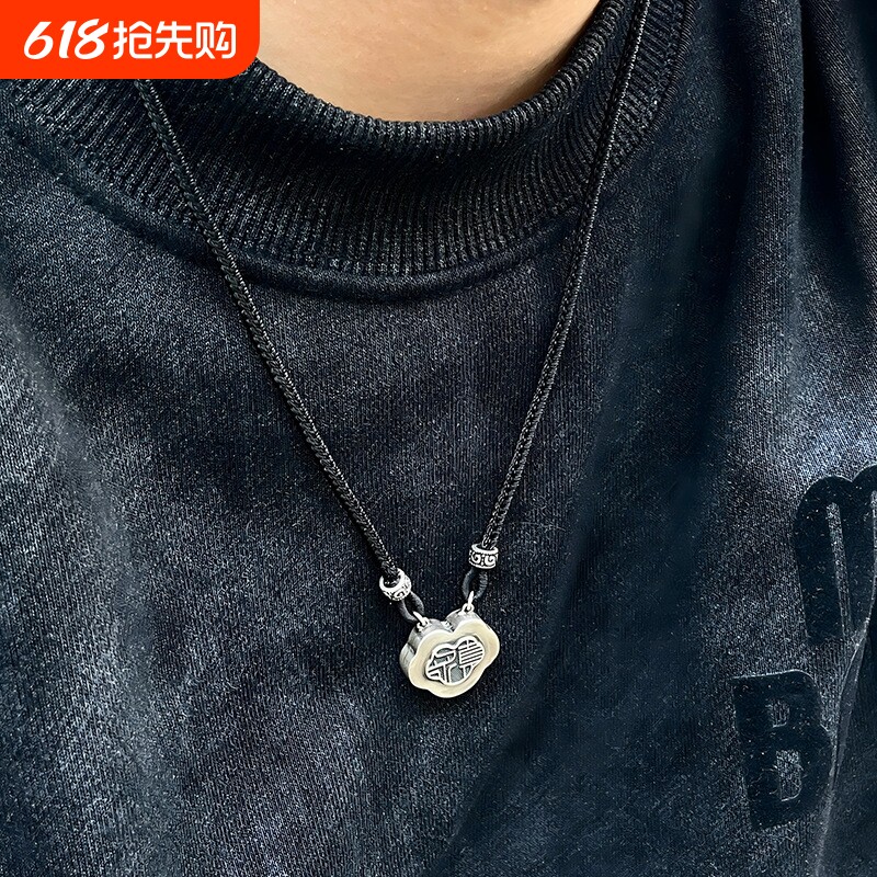 新款平安锁项链爆款时尚轻奢高颜值设计轻奢小众个性饰品女项链