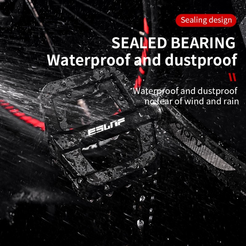 ESLNF991自行车脚踏骑行配件尼龙死飞培林轴承脚蹬防滑山地脚