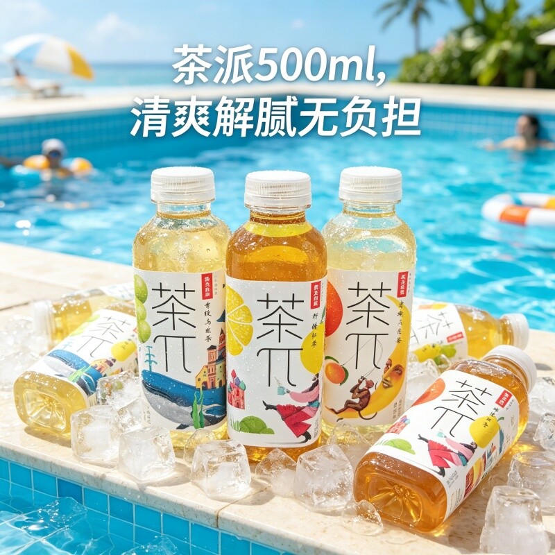 农夫山泉茶π500ml装茉莉花蜜桃乌龙茶原叶萃取水果茶解渴解腻 - 实物图