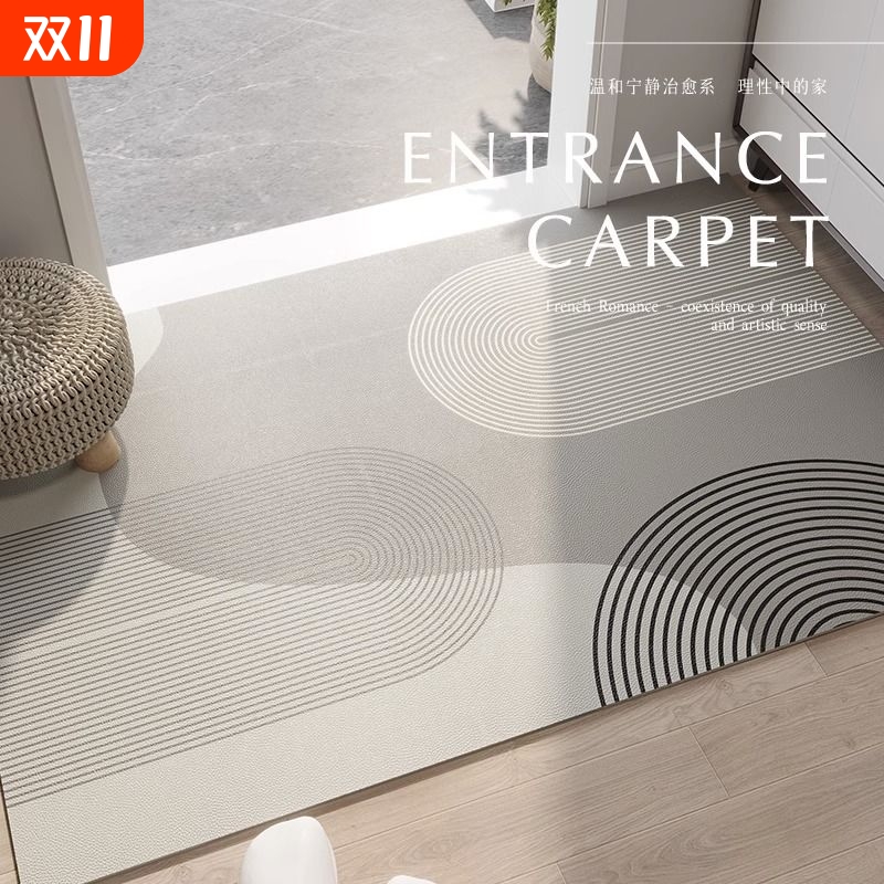 PVC入户门防水地垫门口脚垫门垫日式可擦洗免洗pvc可裁剪进门地毯
