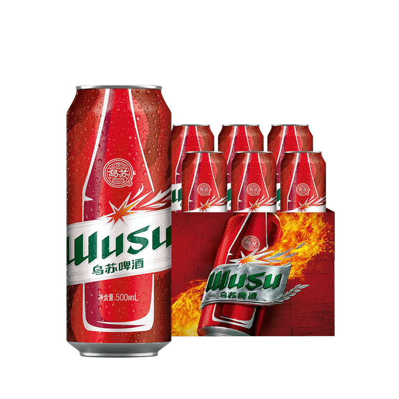 新疆乌苏啤酒官方500ml*6罐