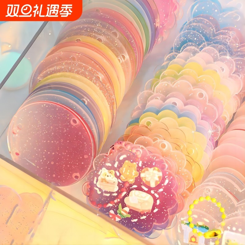 咕卡贴纸套装咕咔可爱小圆盘手帐估卡全套材料收纳盒姑卡孤卡儿童女孩