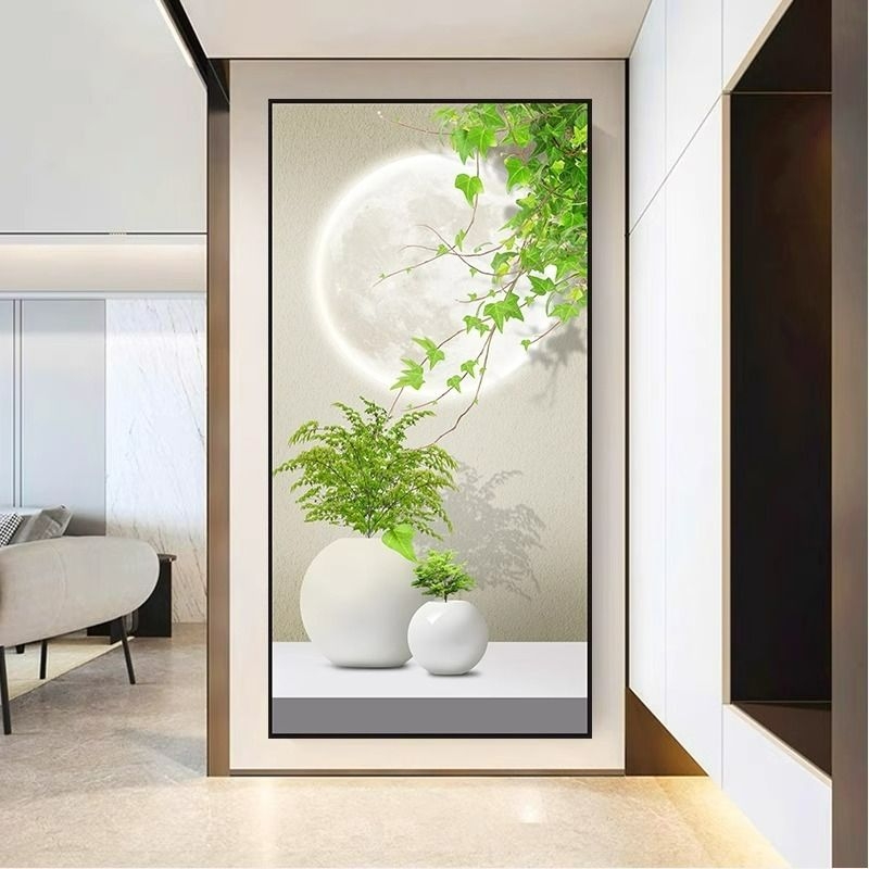 玄关装饰画走廊过道壁画客厅自粘贴画卧室卫生间餐厅现代艺术墙面图片