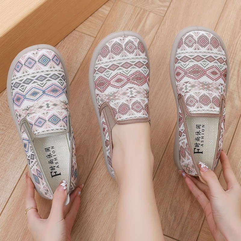 2025夏季新款网鞋渔夫鞋女懒人一脚蹬透气网纱休闲布鞋网面妈妈鞋