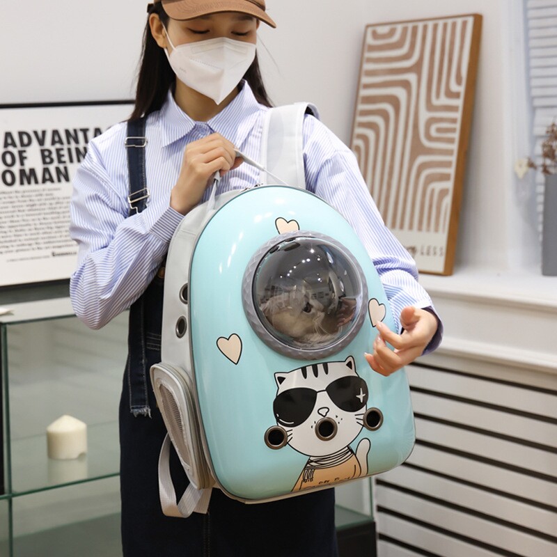 带天窗猫包宠物外出双肩包太空舱装猫背包狗狗手提包出门固定出行