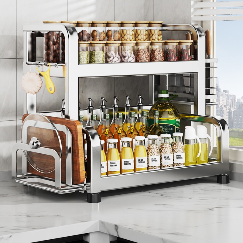 304不锈钢厨房调料置物架