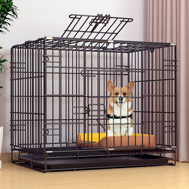 狗笼子小型犬中型大型犬室内带厕所家用宠物围栏柯基比熊狗窝折叠