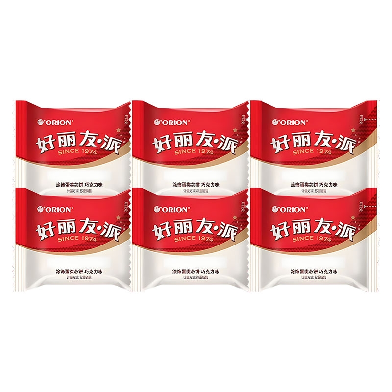 好丽友派巧克力夹心散装28g*6袋