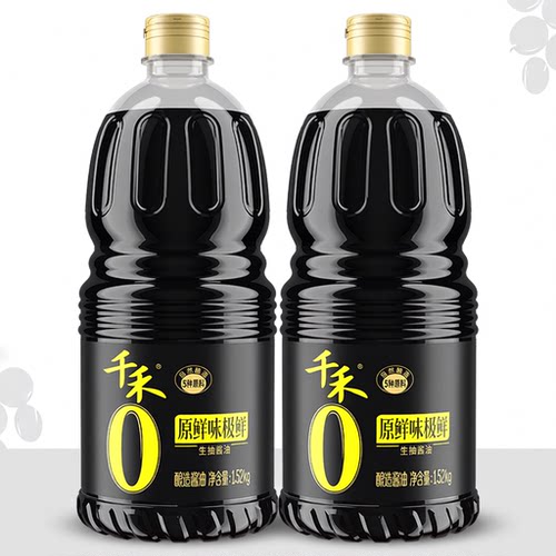 千禾0原鲜味极鲜生抽酱油1.52kg